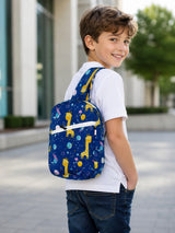 Handblock Printed Cotton Kids’ One Strap Backpack with Adjustable Straps