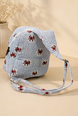 Handblock Printed Cotton Kids’ One Strap Backpack with Adjustable Straps