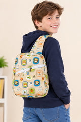 Handblock Printed Cotton Kids’ One Strap Backpack with Adjustable Straps