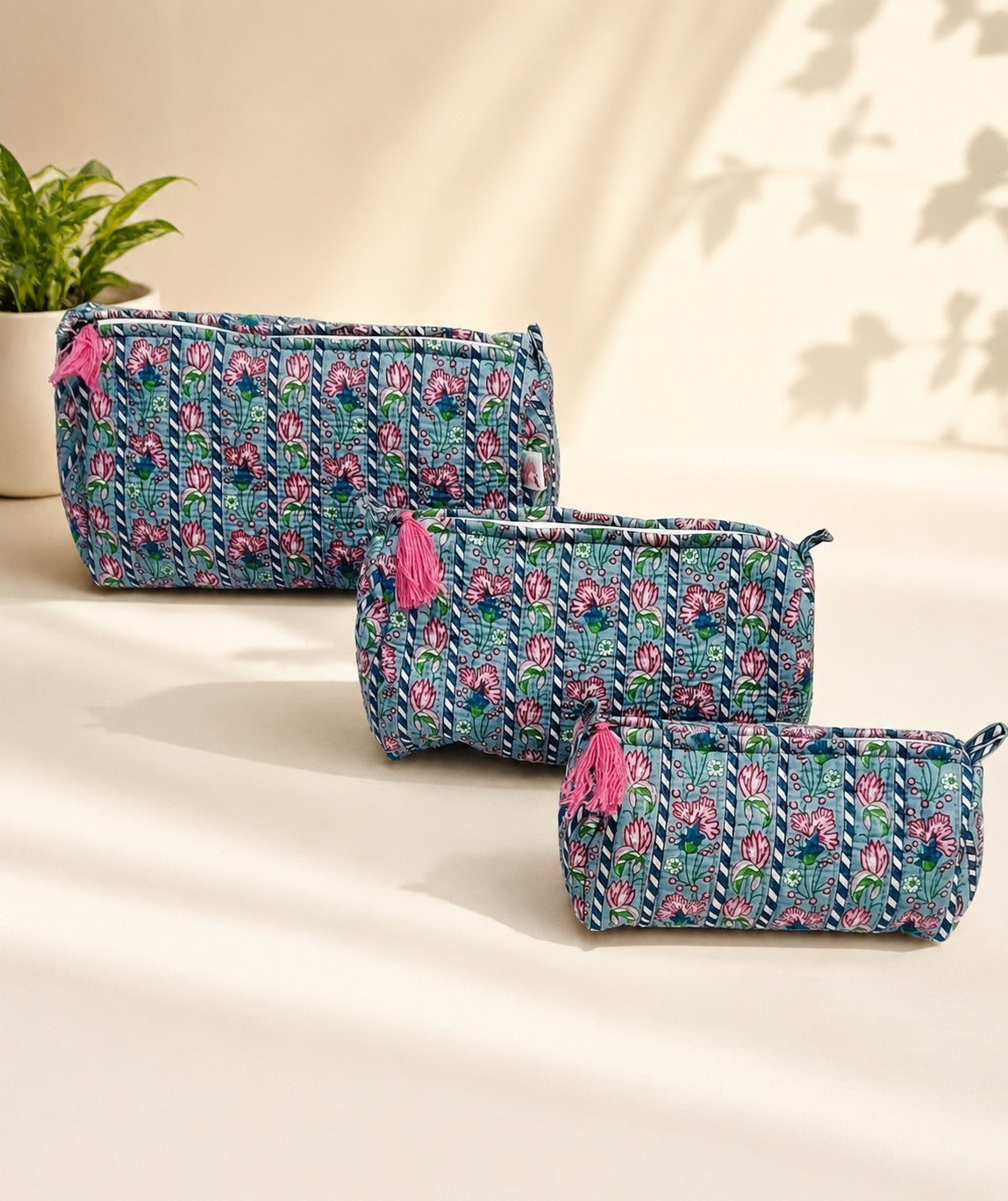 Set of 5 Utility Pouches (3 Makeup Pouches, 1 Sunglass Pouch, 1 Sanitary Napkin Pouch