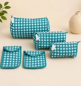 Set of 5 Utility Pouches (3 Makeup Pouches, 1 Sunglass Pouch, 1 Sanitary Napkin Pouch