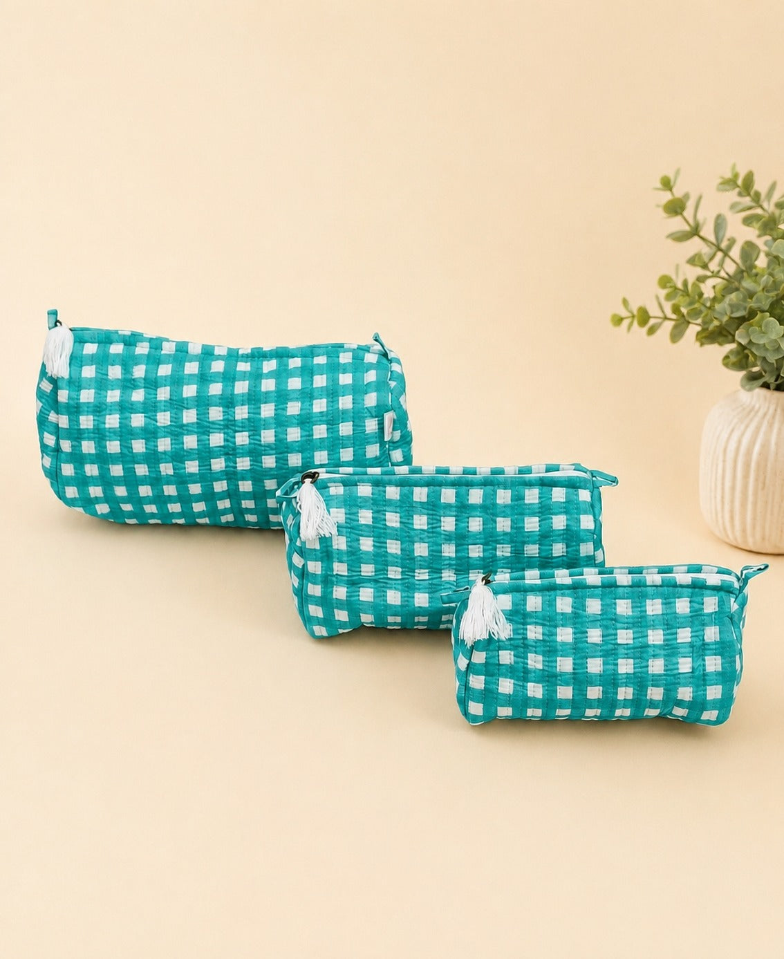 Set of 5 Utility Pouches (3 Makeup Pouches, 1 Sunglass Pouch, 1 Sanitary Napkin Pouch