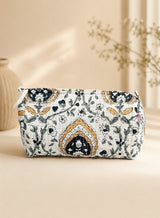 Set of 3 cosmetic bag/pouches with waterproof lining