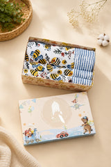 Kids Gift Set - Handblock Printed Towels - 1 Bath + 2 Hand Towels