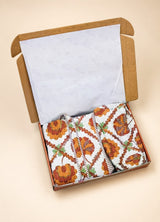Stylish Tote Bag with 3 Coordinated Utility Pouches with Gift Box