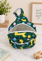 Handblock Printed Cotton Kids’ One Strap Backpack with Adjustable Straps