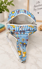 Handblock Printed Cotton Kids’ One Strap Backpack with Adjustable Straps