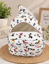 Handblock Printed Cotton Kids’ One Strap Backpack with Adjustable Straps