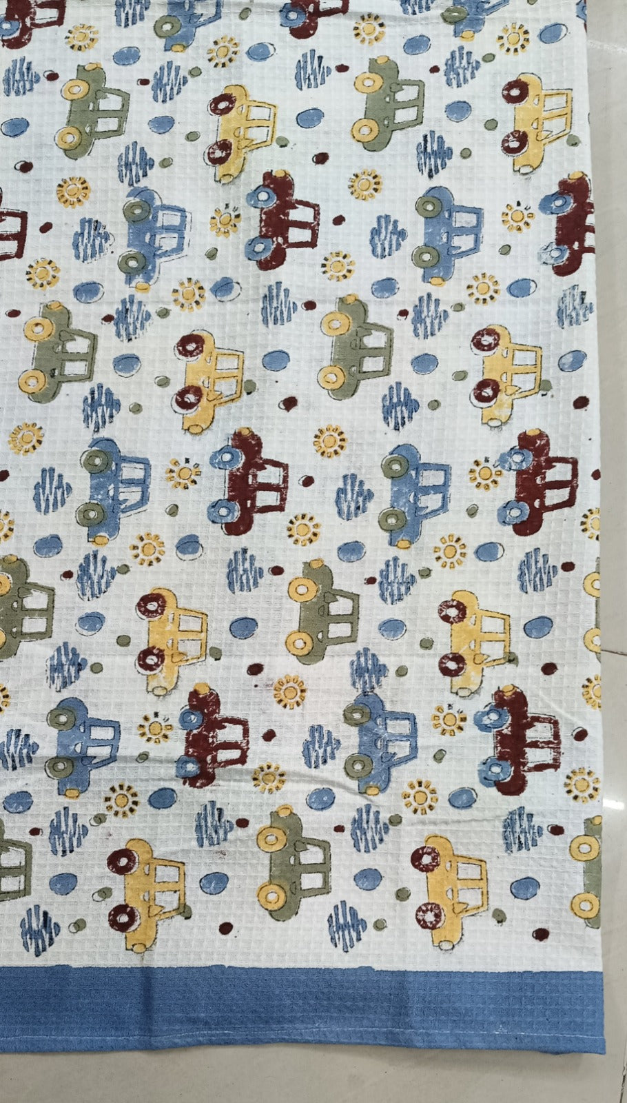 Kids Gift Set - Handblock Printed Towels - 1 Bath + 2 Hand Towels