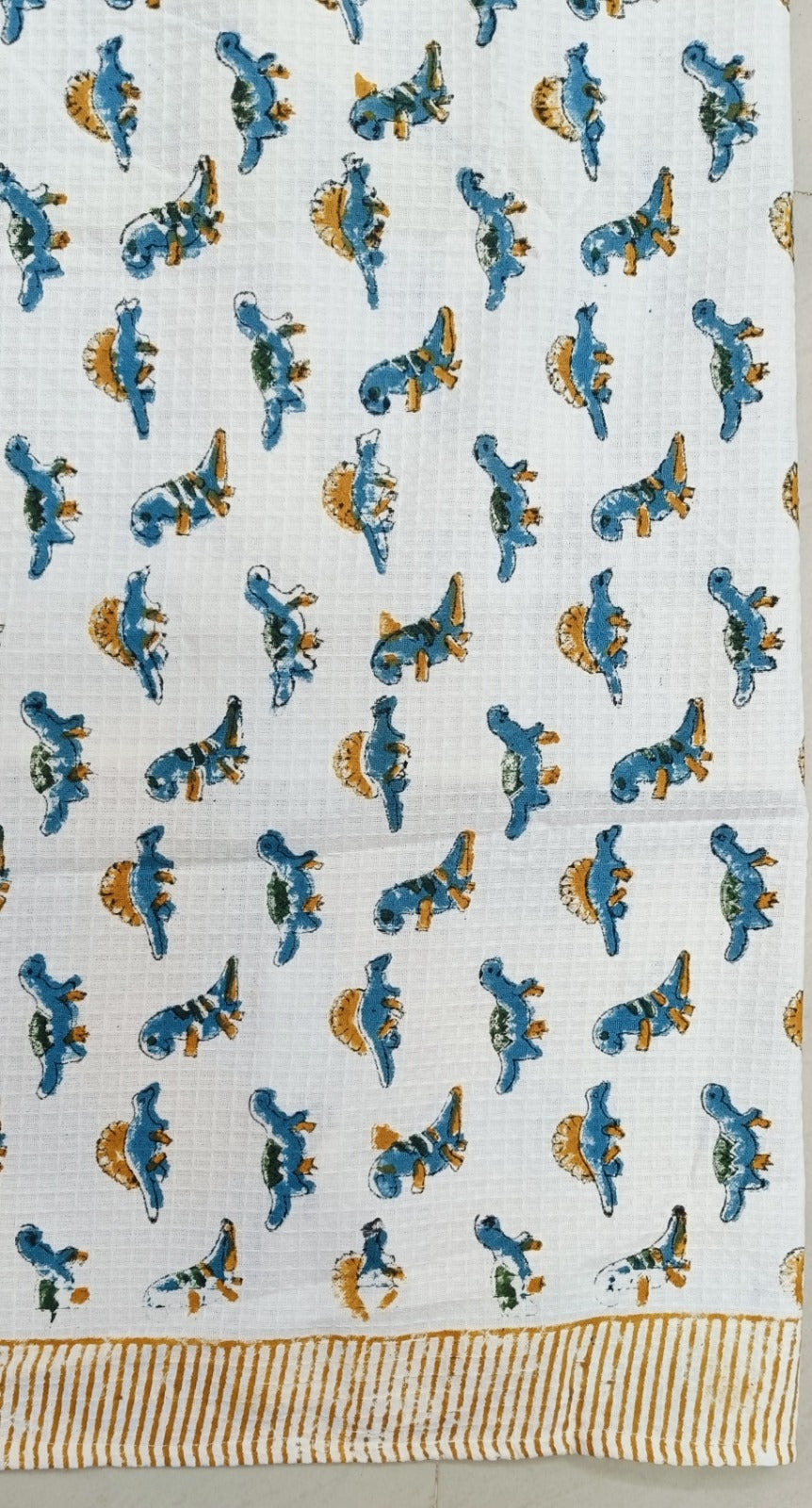 Kids Gift Set - Handblock Printed Towels - 1 Bath + 2 Hand Towels