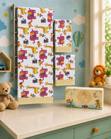 Kids Gift Set - Handblock Printed Towels - 1 Bath + 2 Hand Towels