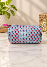 Set of 3 cosmetic bag/pouches with waterproof lining