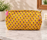 Set of 3 cosmetic bag/pouches with waterproof lining