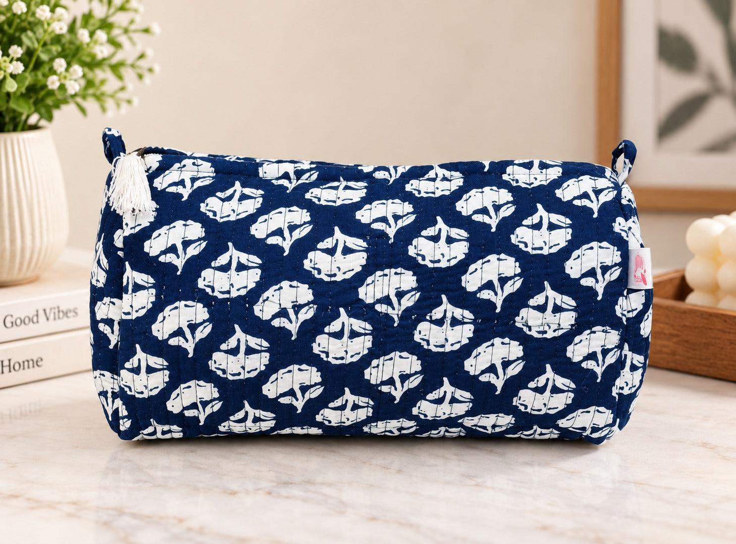 Set of 3 cosmetic bag/pouches with waterproof lining