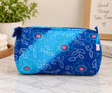 Set of 3 cosmetic bag/pouches with waterproof lining