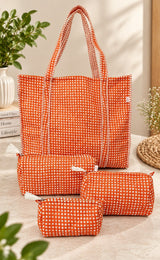 Tote Bag with set of 3 Pouches