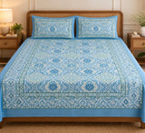 Bedsheet King Size Gift Box | 1 Ethnic Motifs Double Bedsheet with 2 Pillow Covers