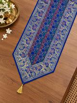 Gift Box with Banarasi Zari Table Runner, Set Of 6 Mats, 6 coaster