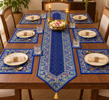 Banarasi Table Set with 1 Runner, 6 mats and 6 coasters