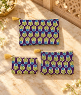 Set of 3 cosmetic Flat pouches