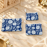 Set of 3 cosmetic Flat pouches