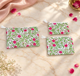 Set of 3 cosmetic Flat pouches