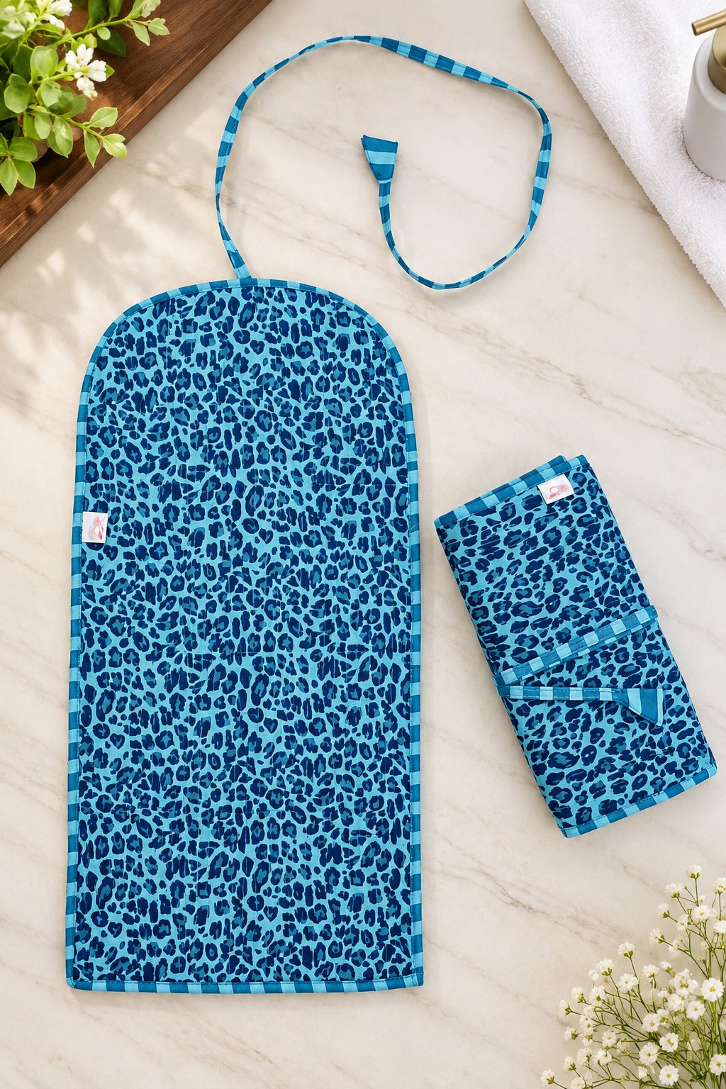 Handcrafted Travel Jewelry Organizer Roll | Artisan Fabric Jewelry Pouch