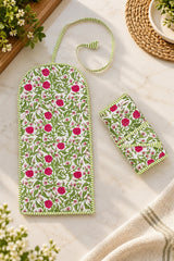 Handcrafted Travel Jewelry Organizer Roll | Artisan Fabric Jewelry Pouch