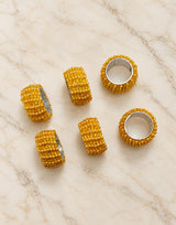 Diwali Gift Box - Hand Block Printed Cotton Napkin Set of 6 with Tassel Napkin Rings