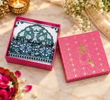 Diwali Gift Box | Set of 2 Waffle Cotton Handblock Printed Hand Towels