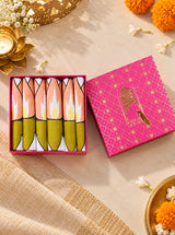 Diwali Gift Box - Hand Block Printed Cotton Napkin Set of 6