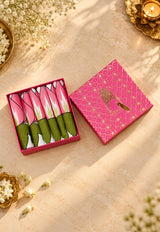 Diwali Gift Box - Hand Block Printed Cotton Napkin Set of 6
