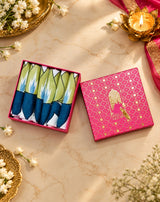 Diwali Gift Box - Hand Block Printed Cotton Napkin Set of 6