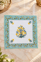 Diwali Gift Box - Hand Block Printed Cotton Napkin Set of 6