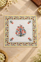 Diwali Gift Box - Hand Block Printed Cotton Napkin Set of 6