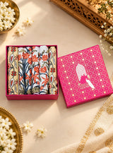 Diwali Gift Box - Hand Block Printed Cotton Napkin Set of 6