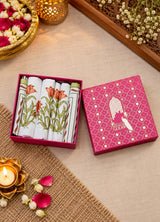 Diwali Gift Box - Hand Block Printed Cotton Napkin Set of 6
