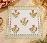 Diwali Gift Box - Hand Block Printed Cotton Napkin Set of 6