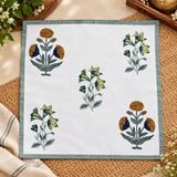 Diwali Gift Box - Hand Block Printed Cotton Napkin Set of 6