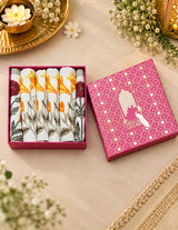 Diwali Gift Box - Hand Block Printed Cotton Napkin Set of 6