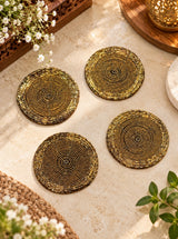 Diwali Gift Box Set of 4 Handcrafted Beaded Coasters