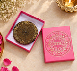 Diwali Gift Box Set of 4 Handcrafted Beaded Coasters