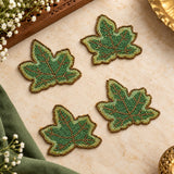 Diwali Gift Box Set of 4 Handcrafted Beaded Coasters