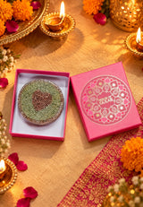 Diwali Gift Box Set of 4 Handcrafted Beaded Coasters