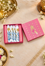 Diwali Gift Box - Hand Block Printed Cotton Napkin Set of 6