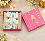 Diwali Gift Box - Hand Block Printed Cotton Napkin Set of 6