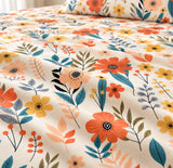 Diwali Bedsheet Value Gift Box | 1 Double Polycotton Bedsheet & 2 Pillow Covers, 1 Large Peacock Metal Urli