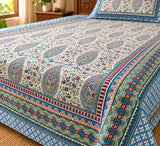 Double King Bedsheet with 2 Pillow Covers