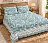 Double King Bedsheet with 2 Pillow Covers