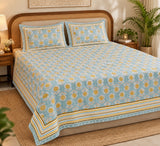 Double King Bedsheet with 2 Pillow Covers